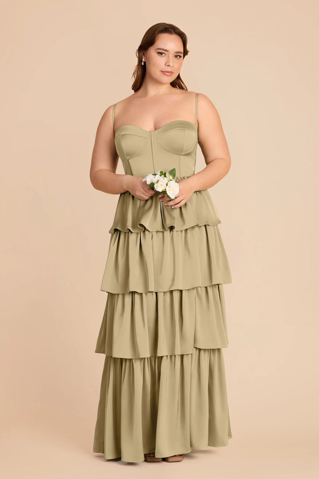 Calista Moss Green alternate view 5 bridesmaid dress