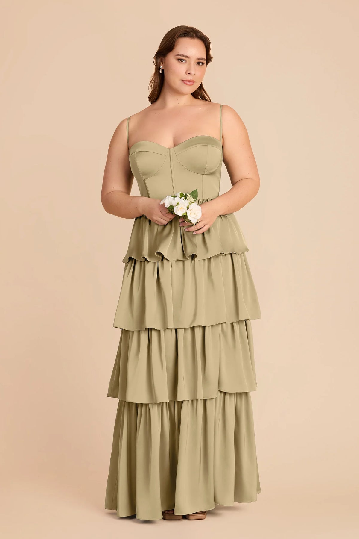 Calista Moss Green alternate view 5 bridesmaid dress