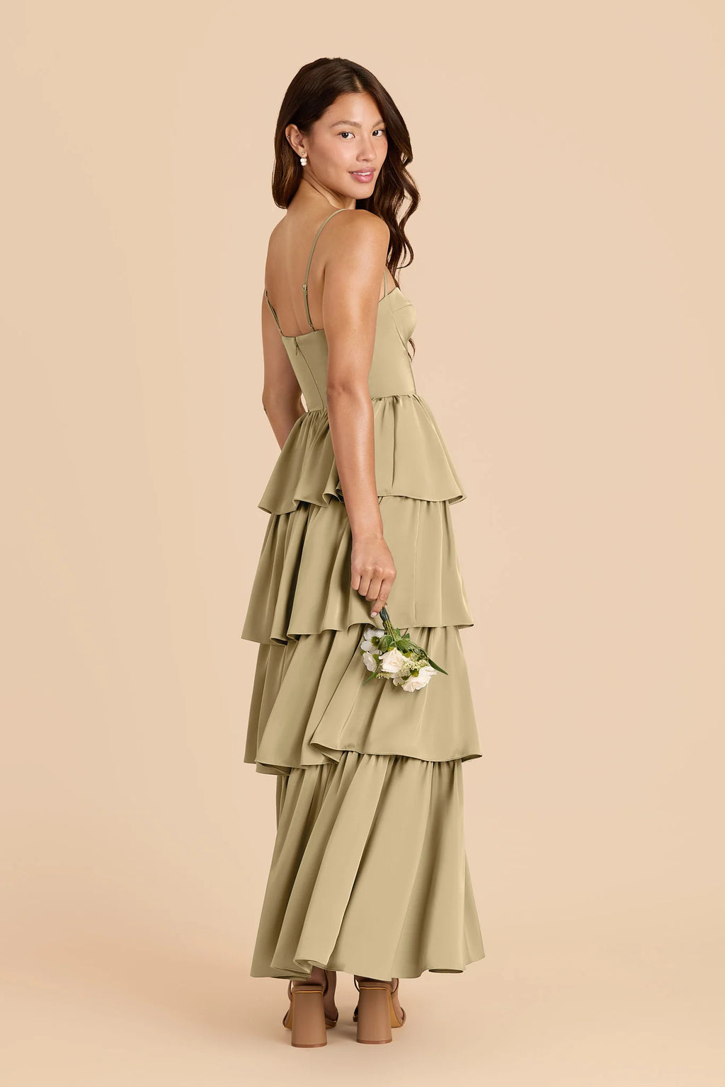 Calista Moss Green alternate view 4 bridesmaid dress