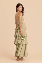Calista Moss Green alternate view 4 bridesmaid dress