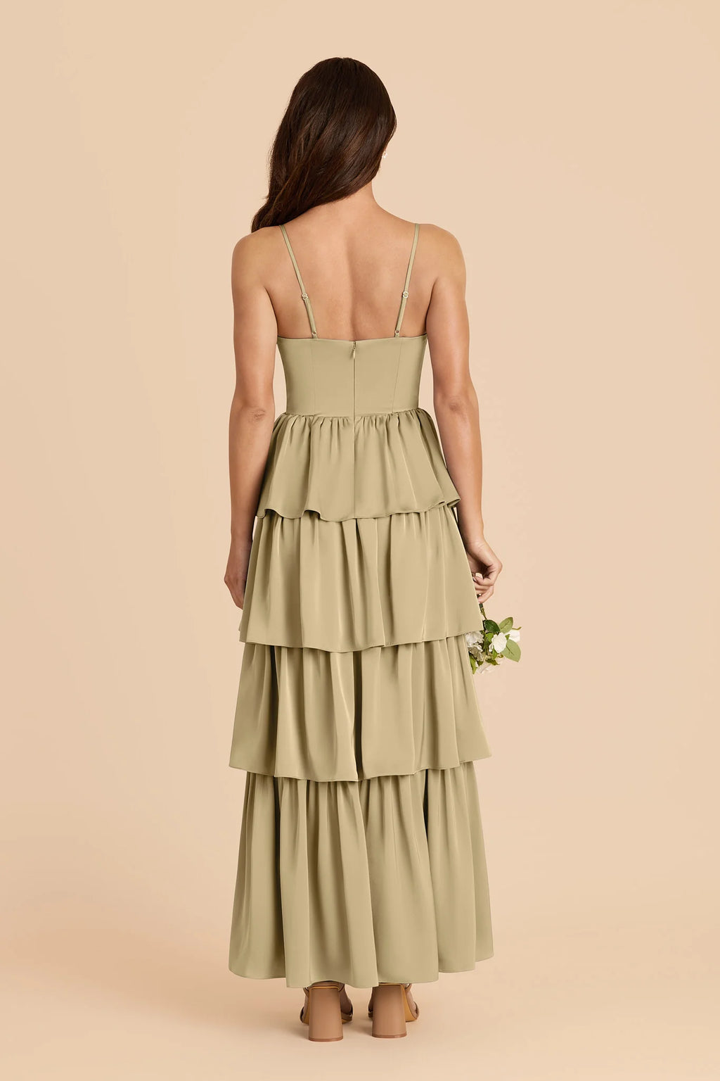 Calista Moss Green alternate view 3 bridesmaid dress