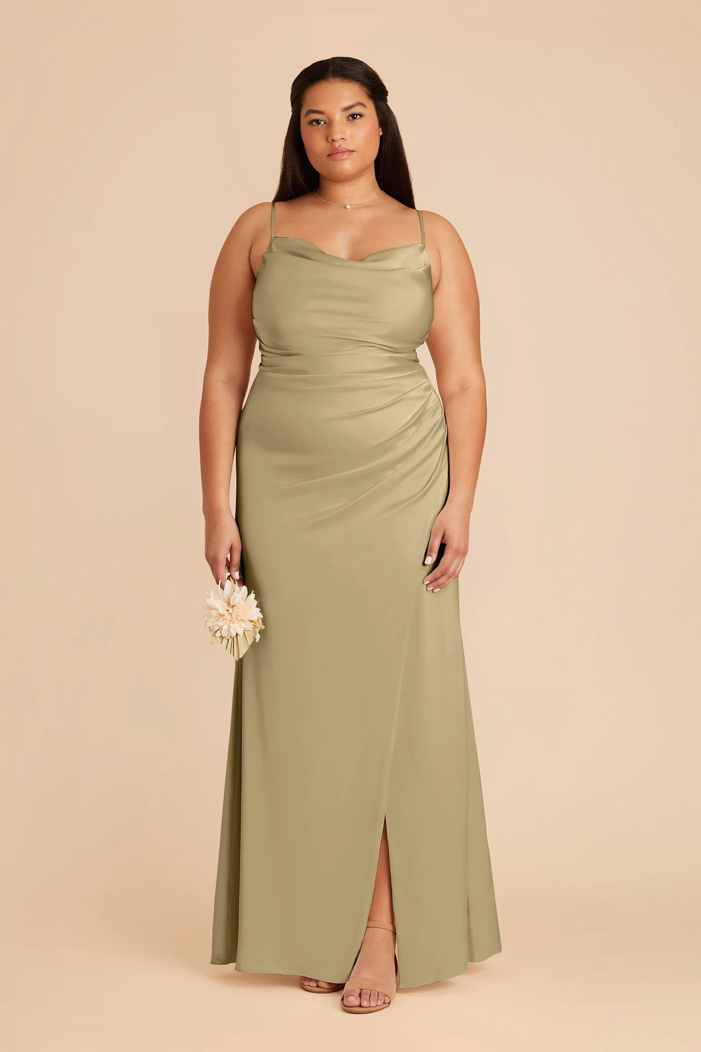 Sabine Moss Green alternate view 1 bridesmaid dress