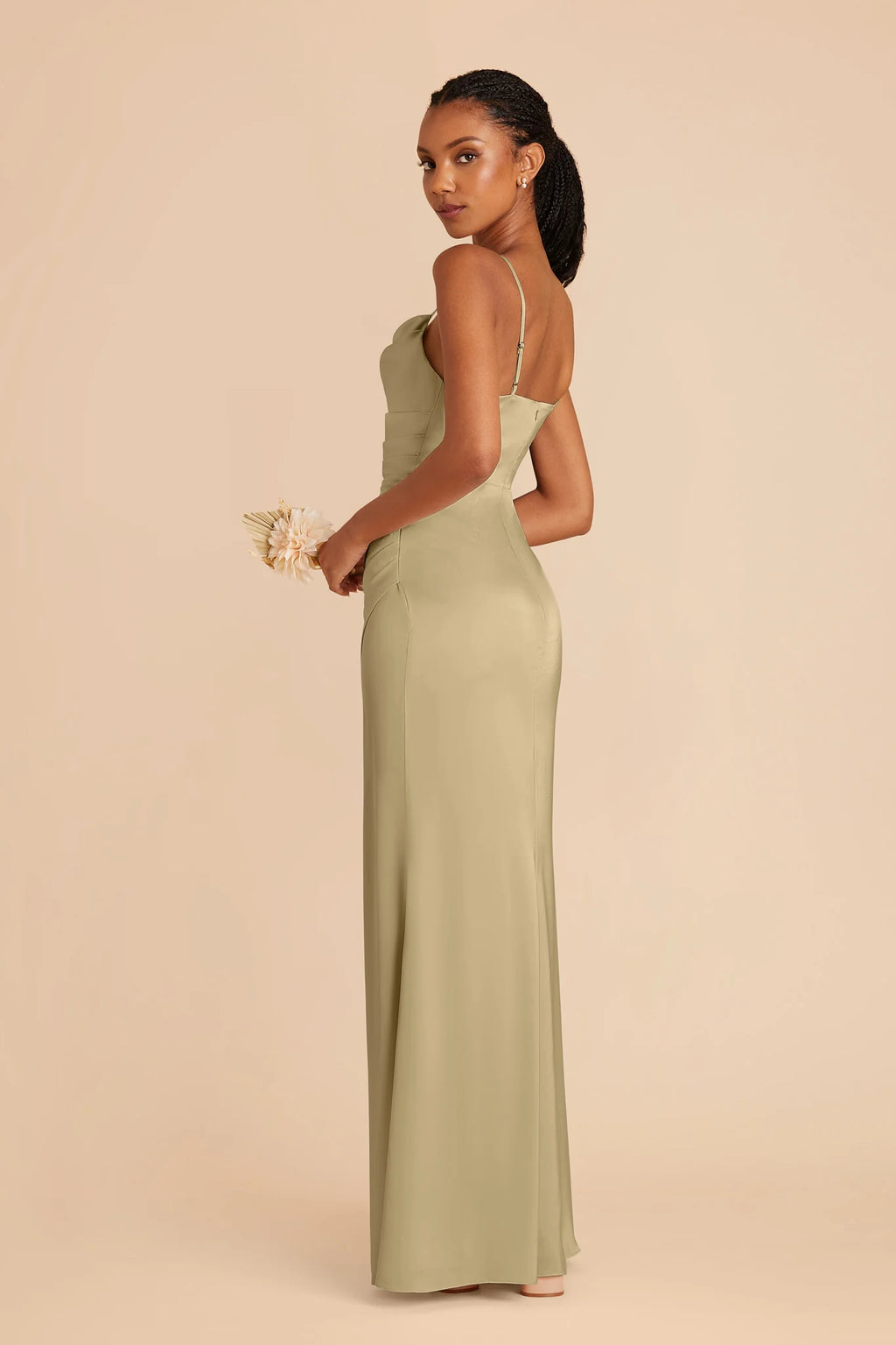 Sabine Moss Green alternate view 2 bridesmaid dress
