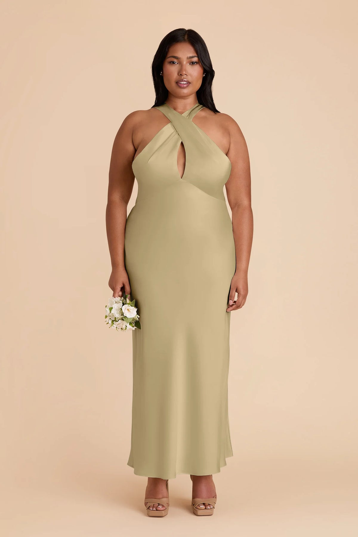 Seraphine Moss Green alternate view 1 bridesmaid dress