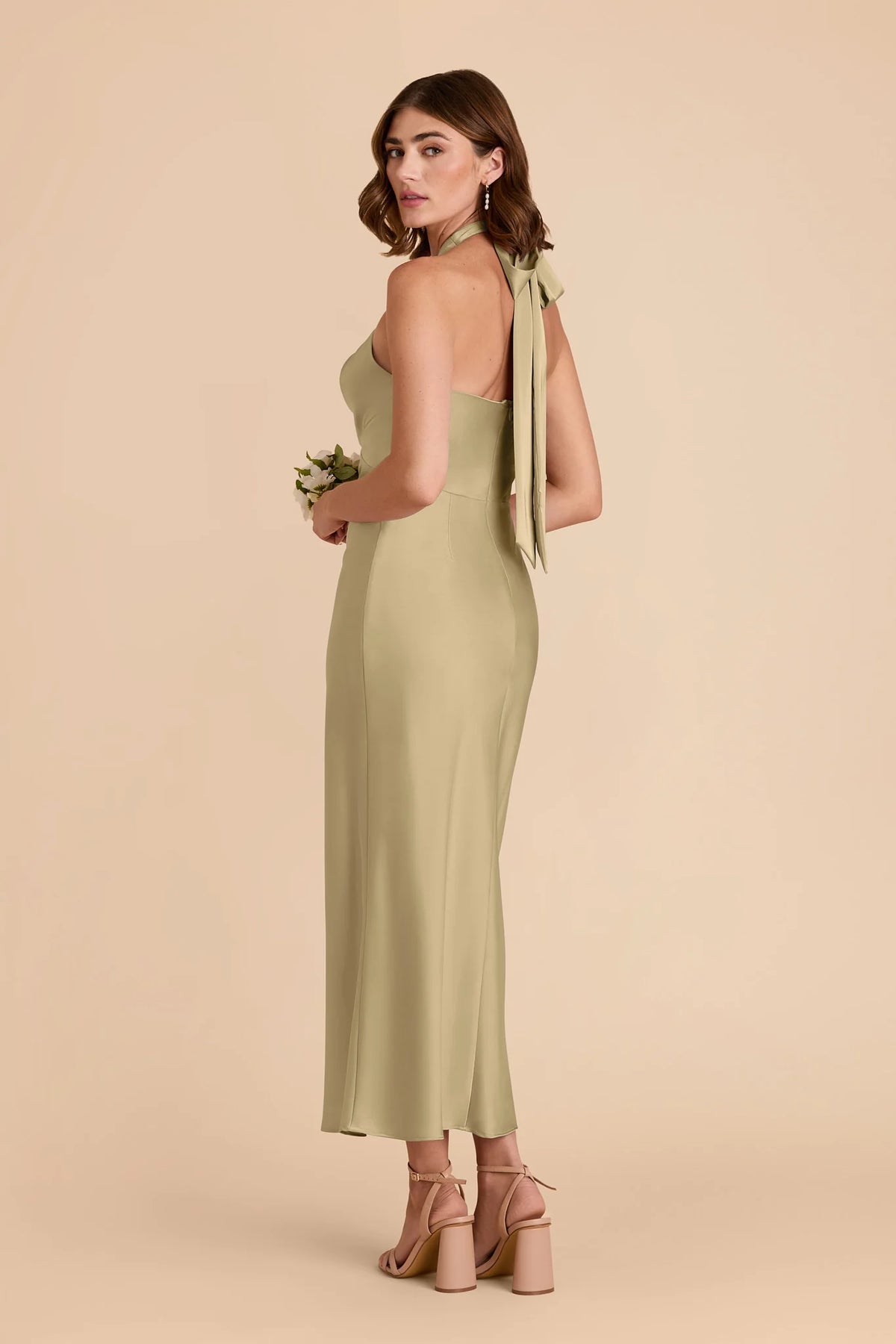 Seraphine Moss Green alternate view 3 bridesmaid dress