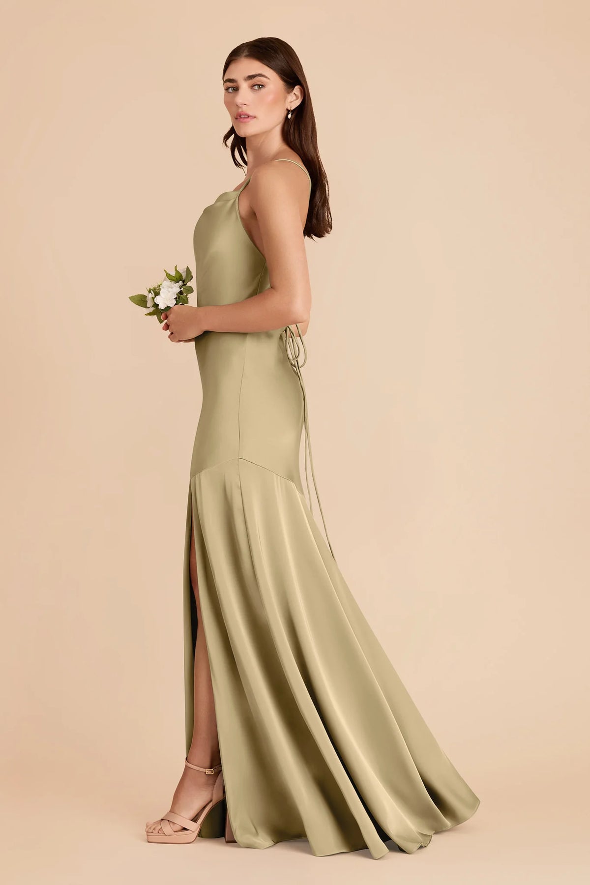 Estelle Moss Green alternate view 3 bridesmaid dress