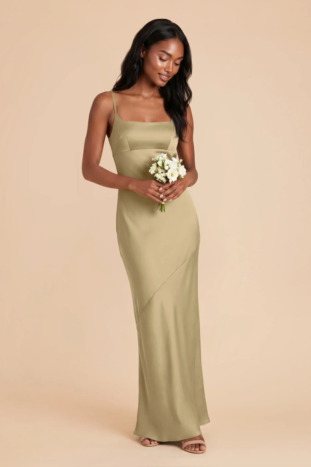 Noelle Moss Green alternate view 1 bridesmaid dress