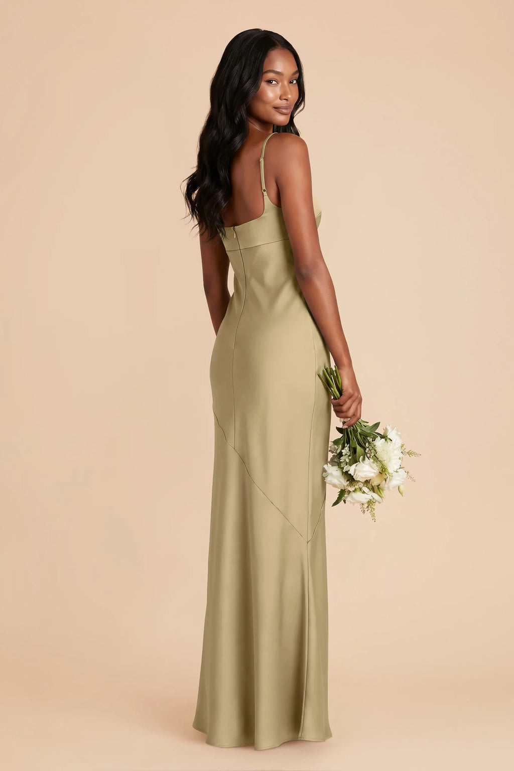 Noelle Moss Green alternate view 2 bridesmaid dress