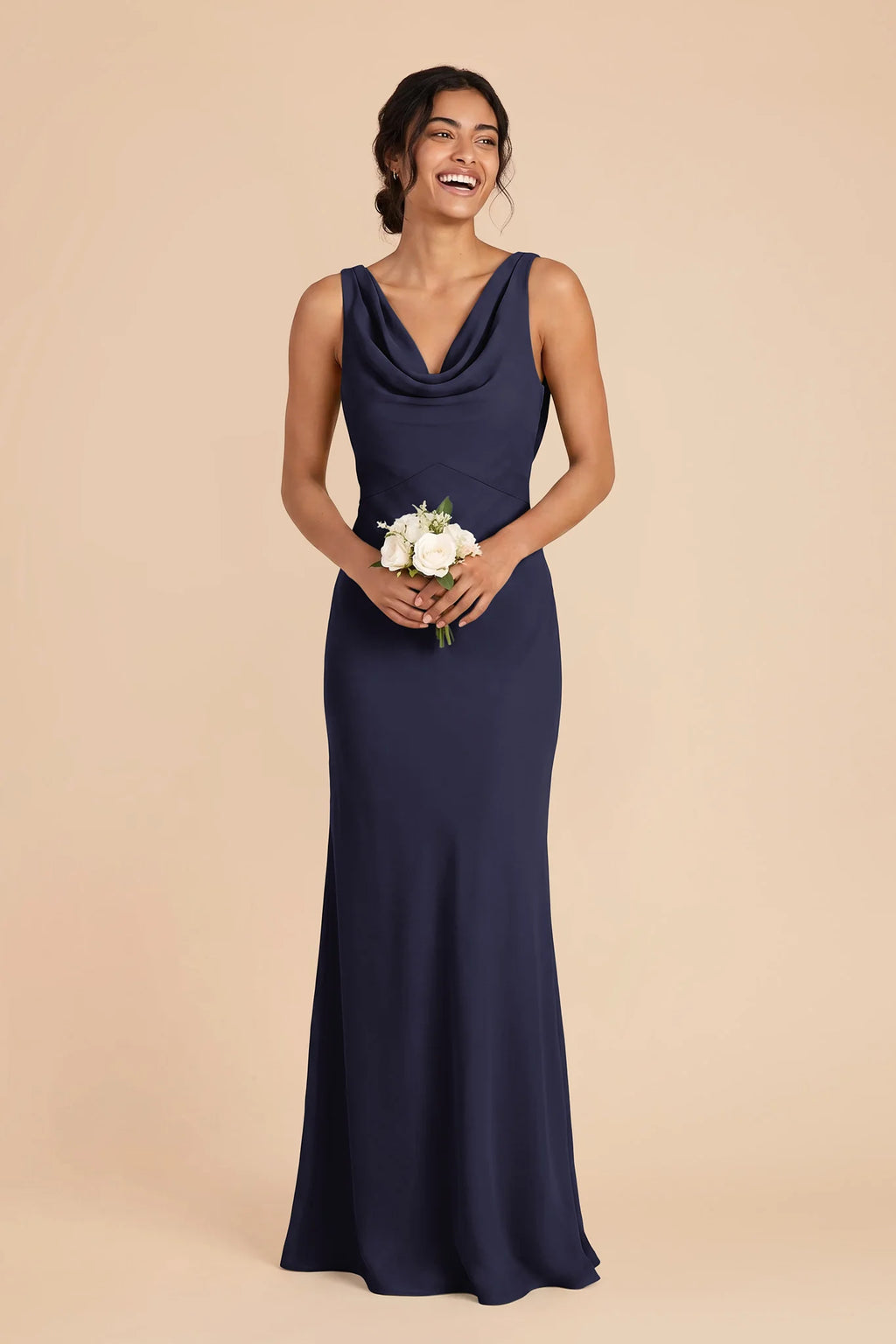 Odette Navy alternate view 1 bridesmaid dress