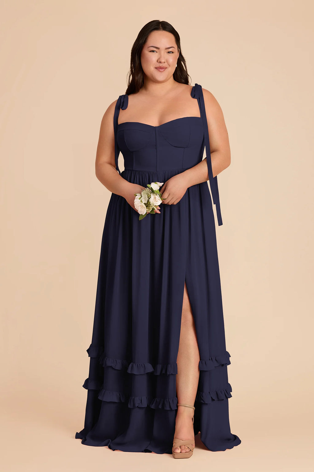 Daphne Navy alternate view 1 bridesmaid dress