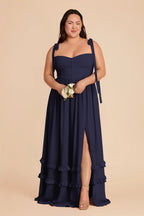 Daphne Navy alternate view 1 bridesmaid dress
