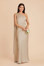 Ariadne Neutral Champagne alternate view 1 bridesmaid dress