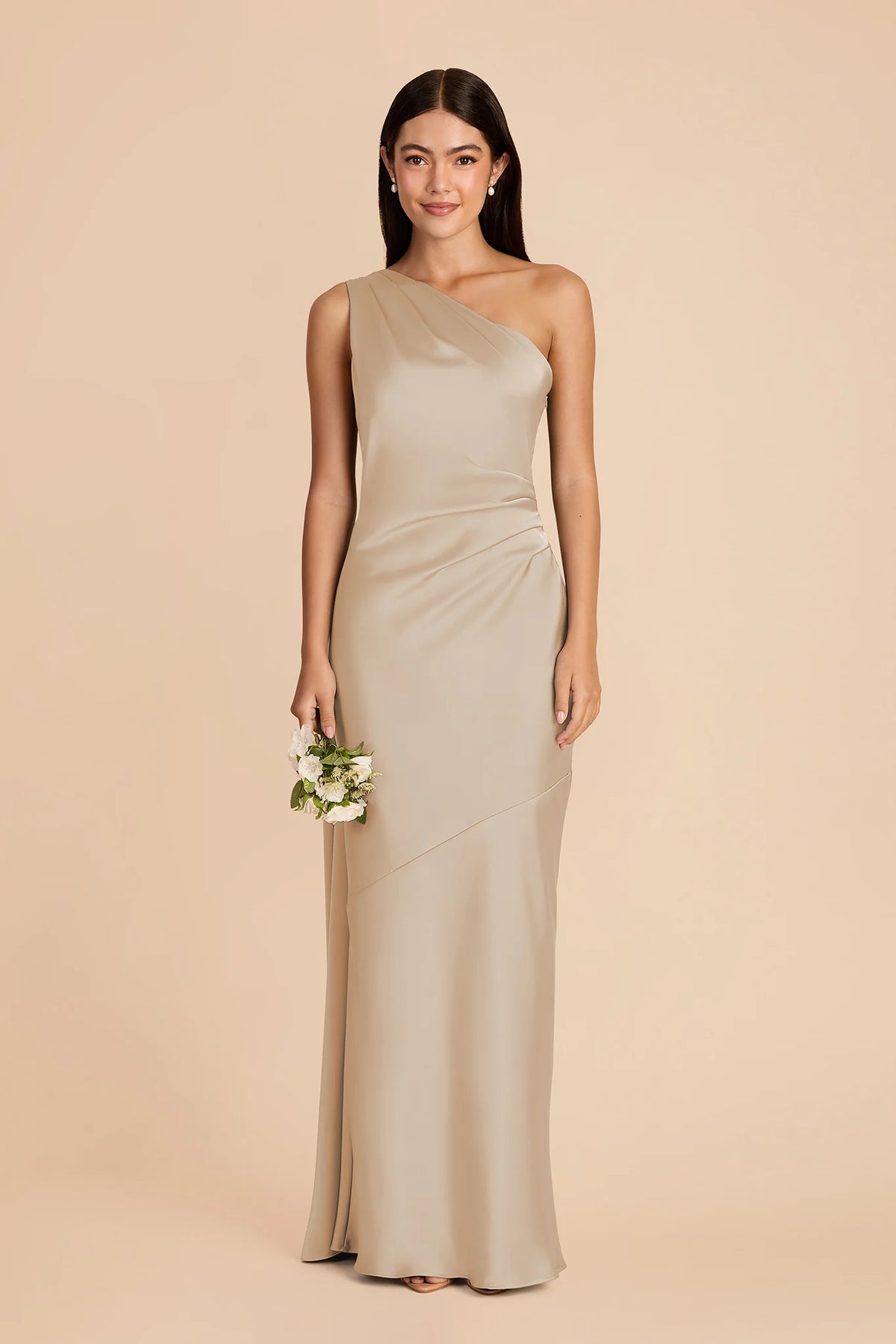 Ariadne Neutral Champagne alternate view 2 bridesmaid dress