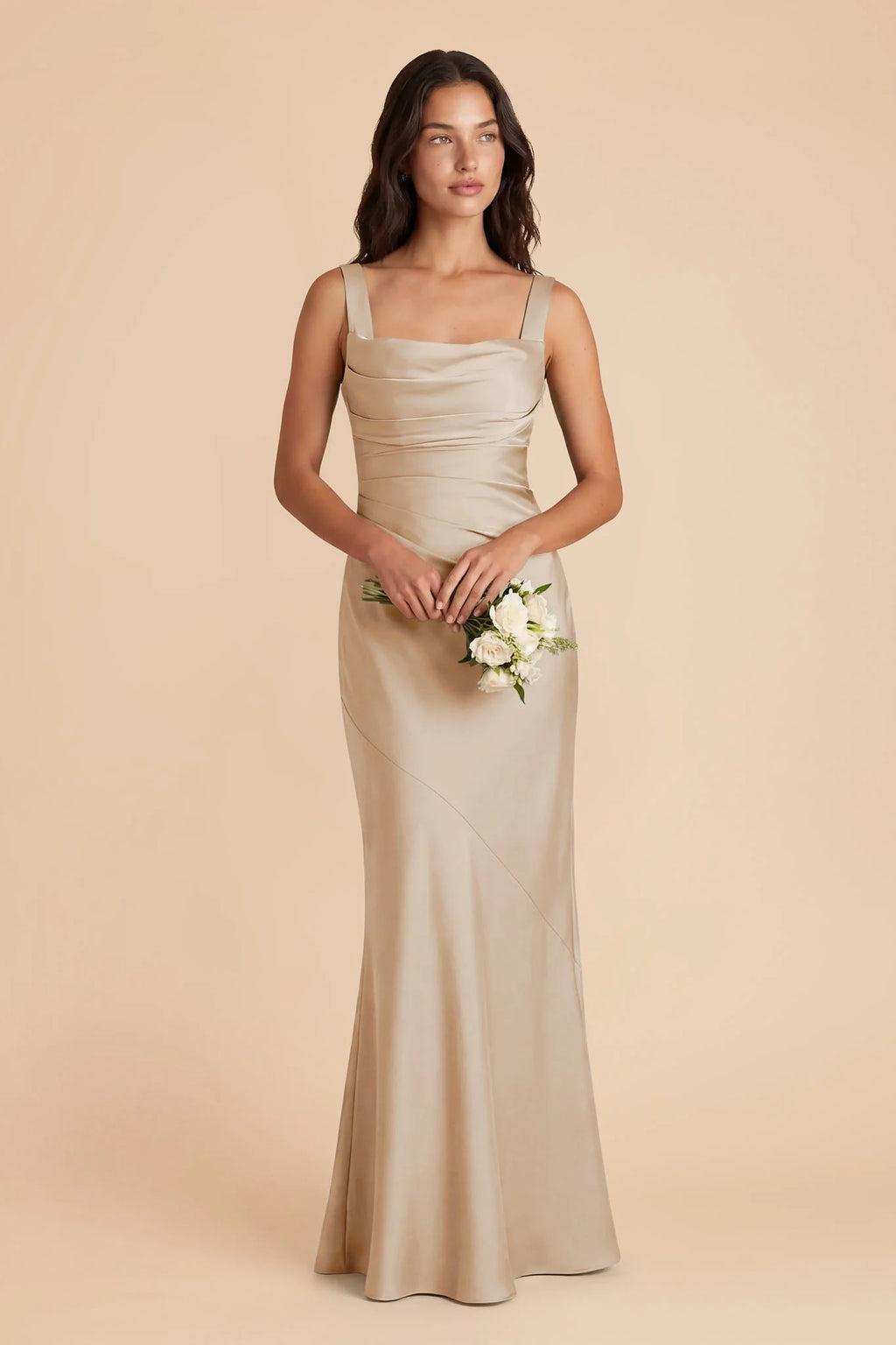 Colette Neutral Champagne alternate view 1 bridesmaid dress