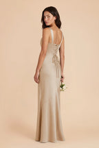 Colette Neutral Champagne alternate view 2 bridesmaid dress