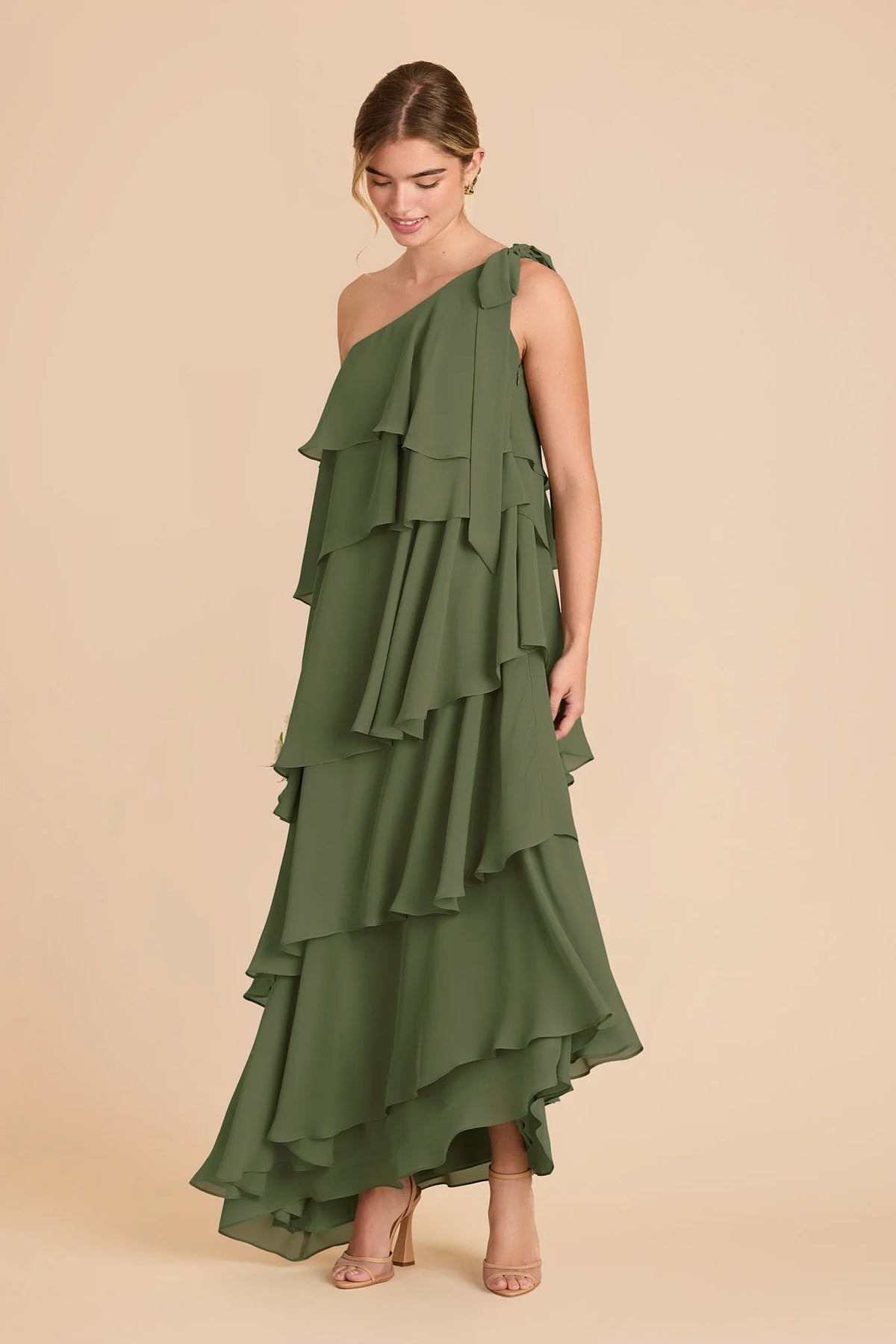 Marisol Olive alternate view 1 bridesmaid dress