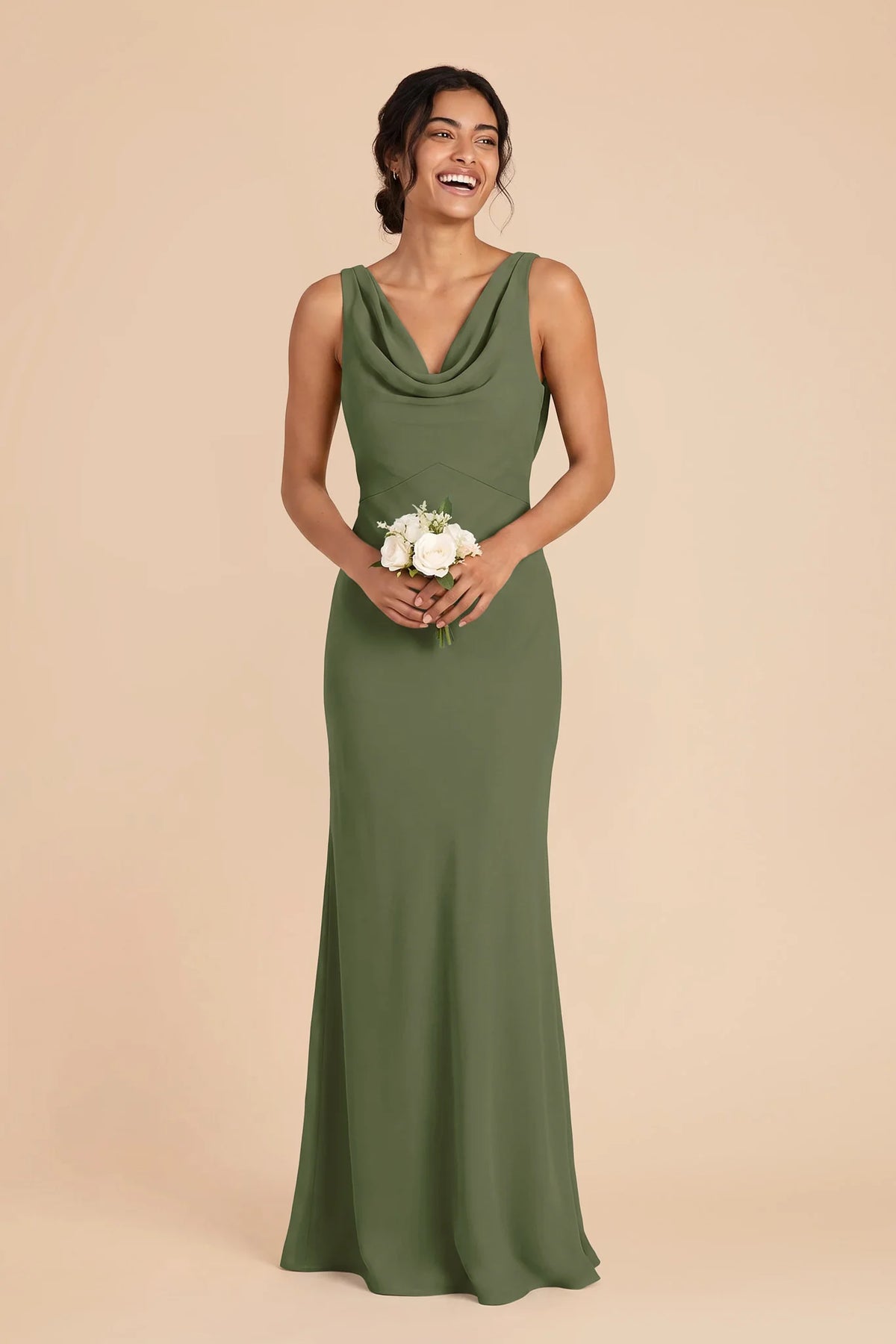 Odette Olive alternate view 1 bridesmaid dress