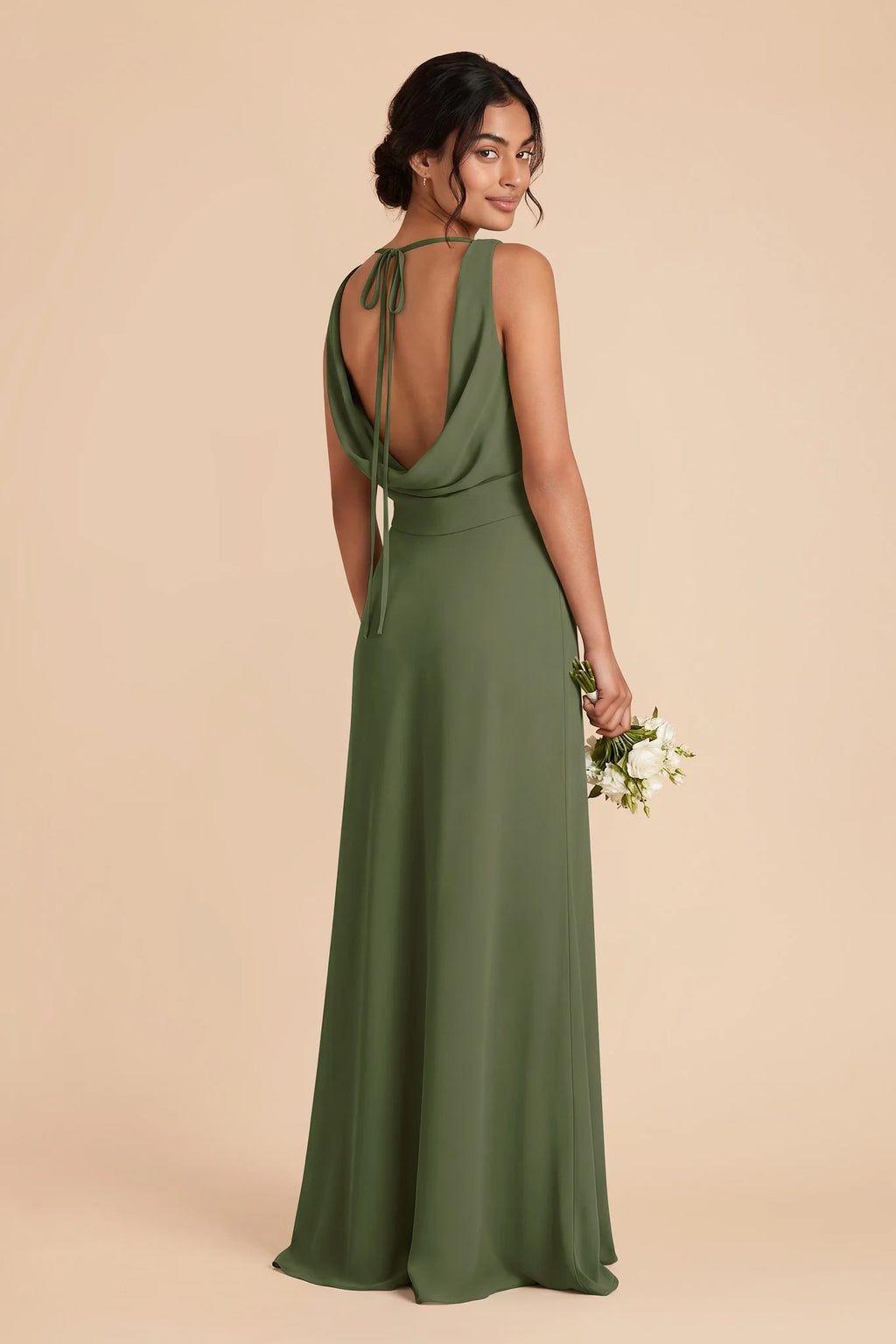 Odette Olive alternate view 2 bridesmaid dress