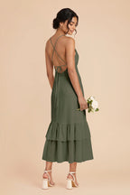 Liora Olive alternate view 2 bridesmaid dress