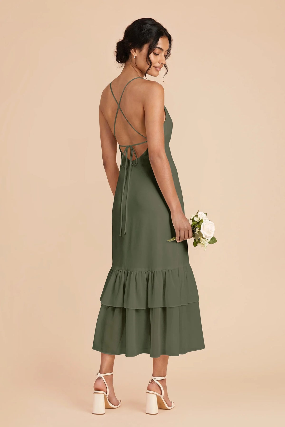 Liora Olive alternate view 2 bridesmaid dress