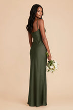 Noelle Olive alternate view 2 bridesmaid dress