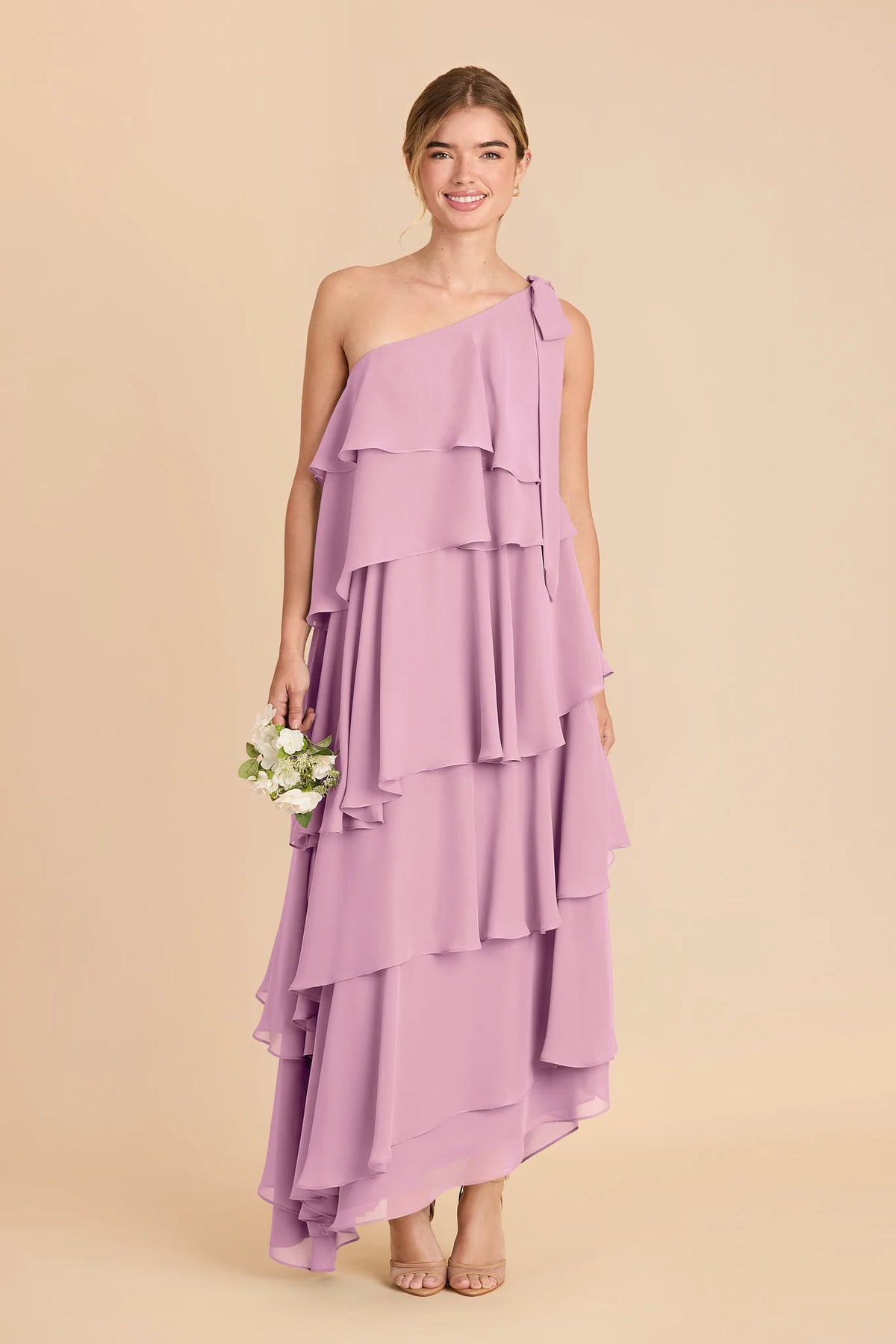Marisol Orchid front view bridesmaid dress