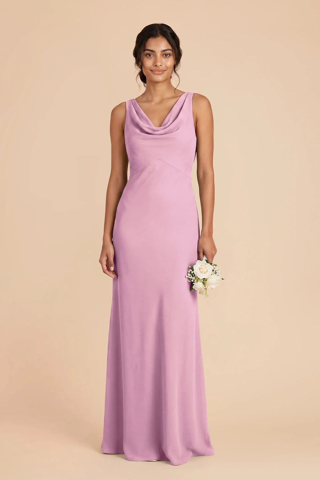 Odette Orchid front view bridesmaid dress