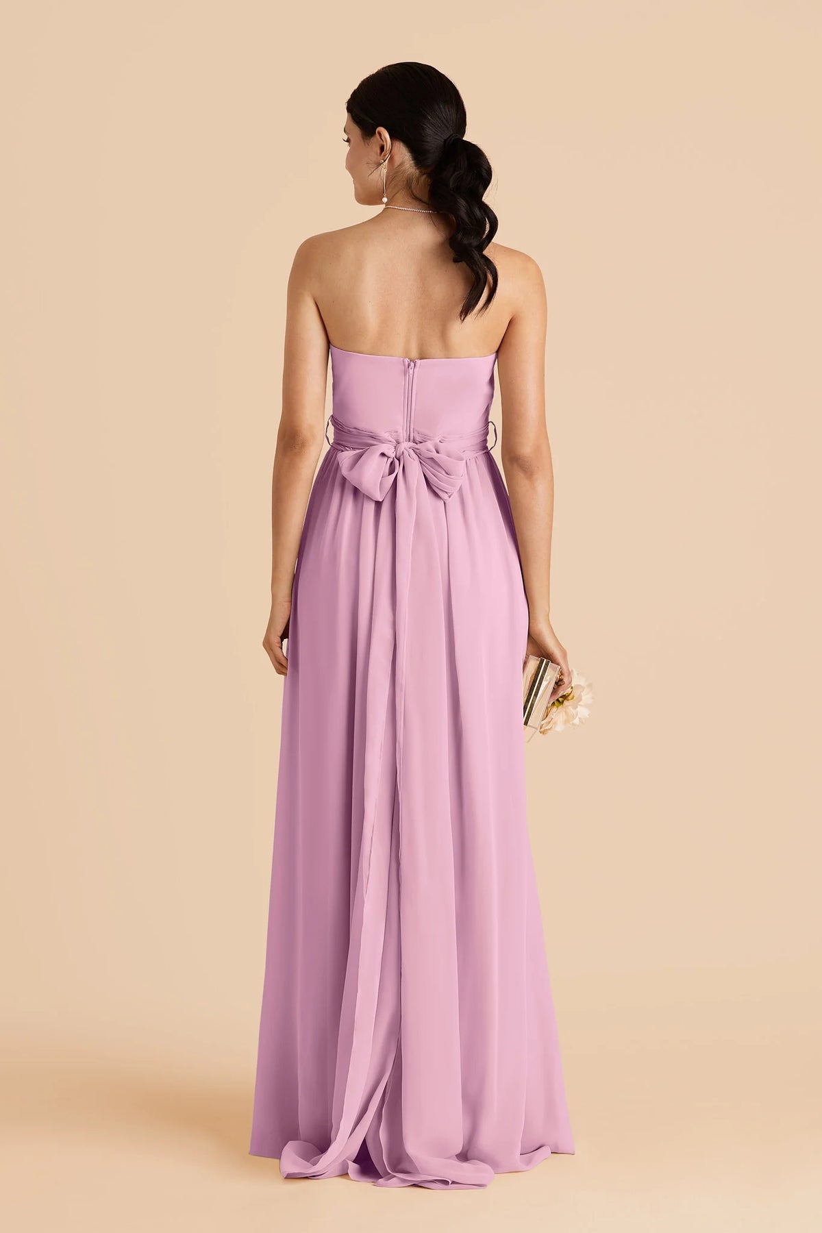 Elodie Orchid alternate view 2 bridesmaid dress