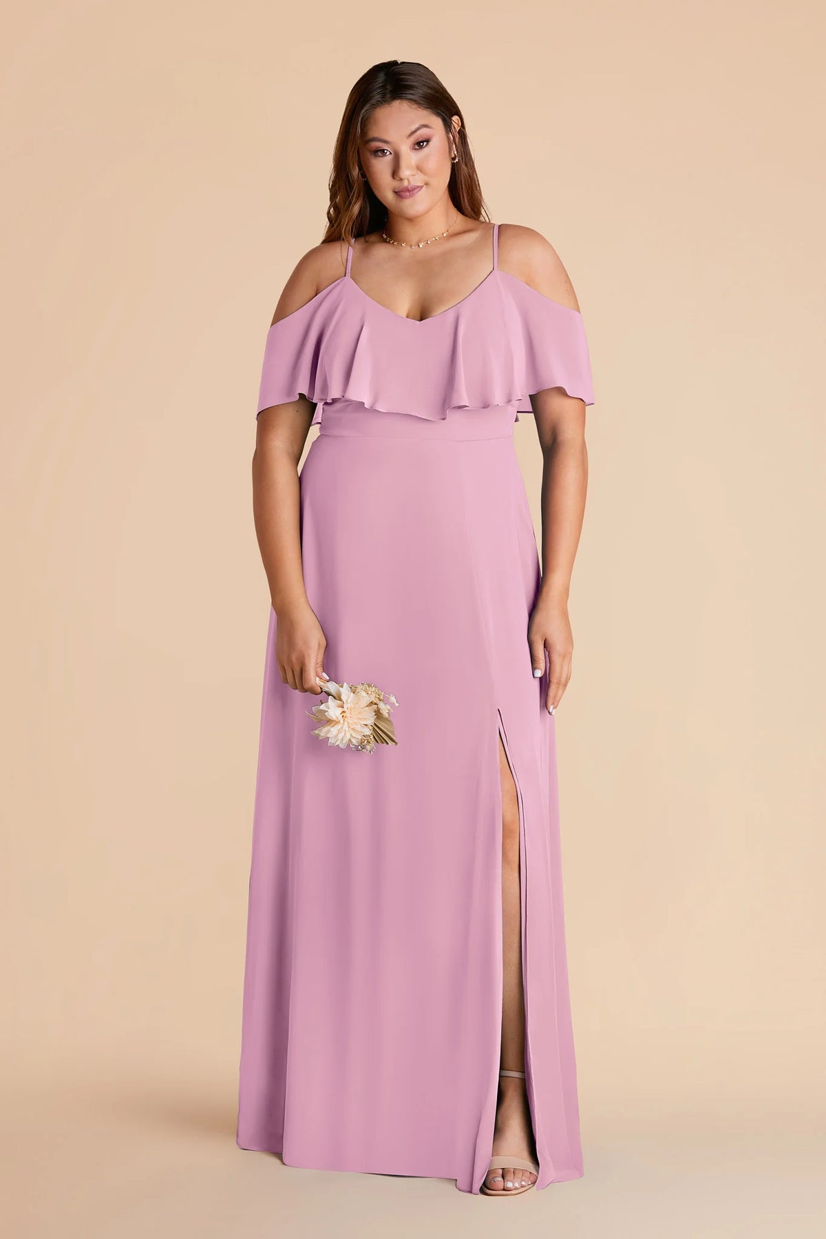 Genevieve Orchid alternate view 1 bridesmaid dress