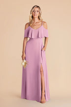 Genevieve Orchid alternate view 3 bridesmaid dress