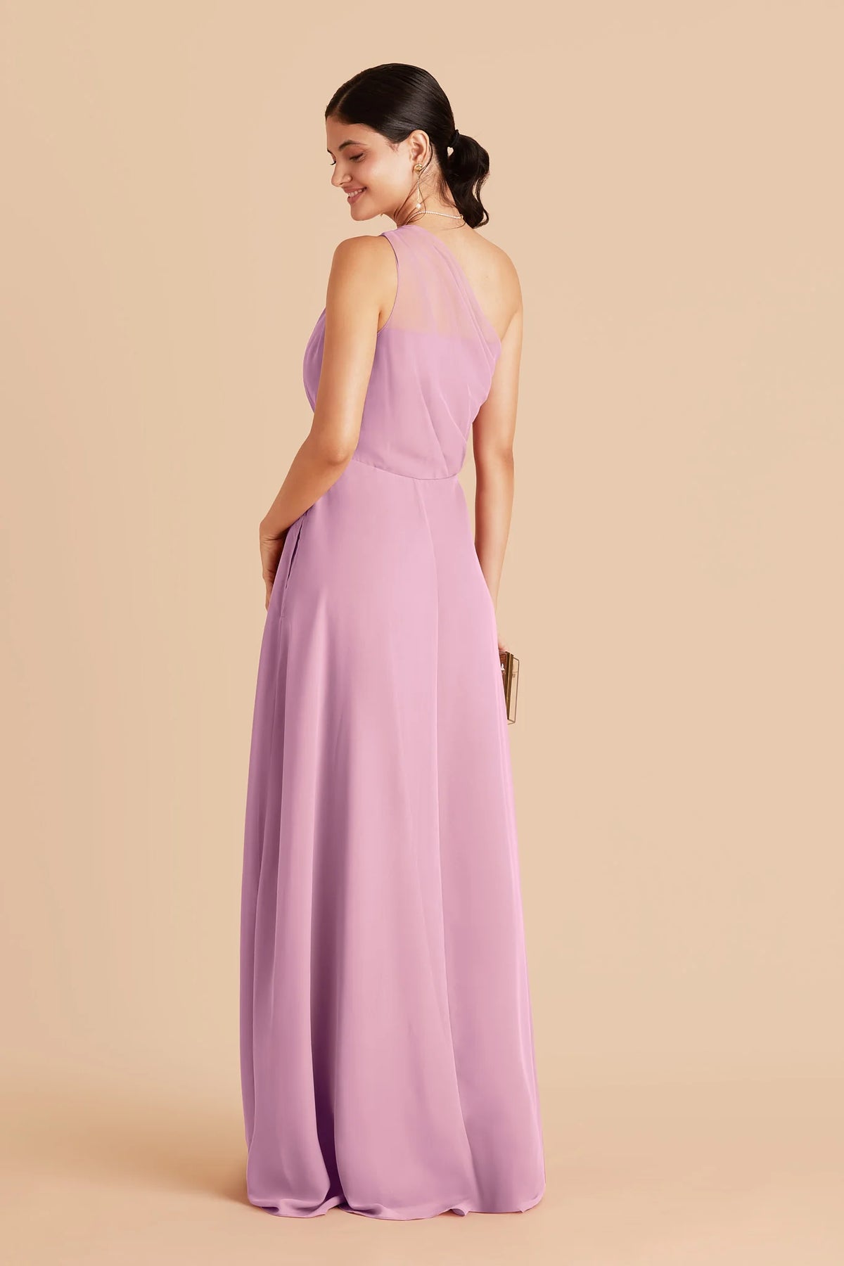 Celine Orchid alternate view 2 bridesmaid dress