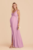 Annelise Orchid back view bridesmaid dress