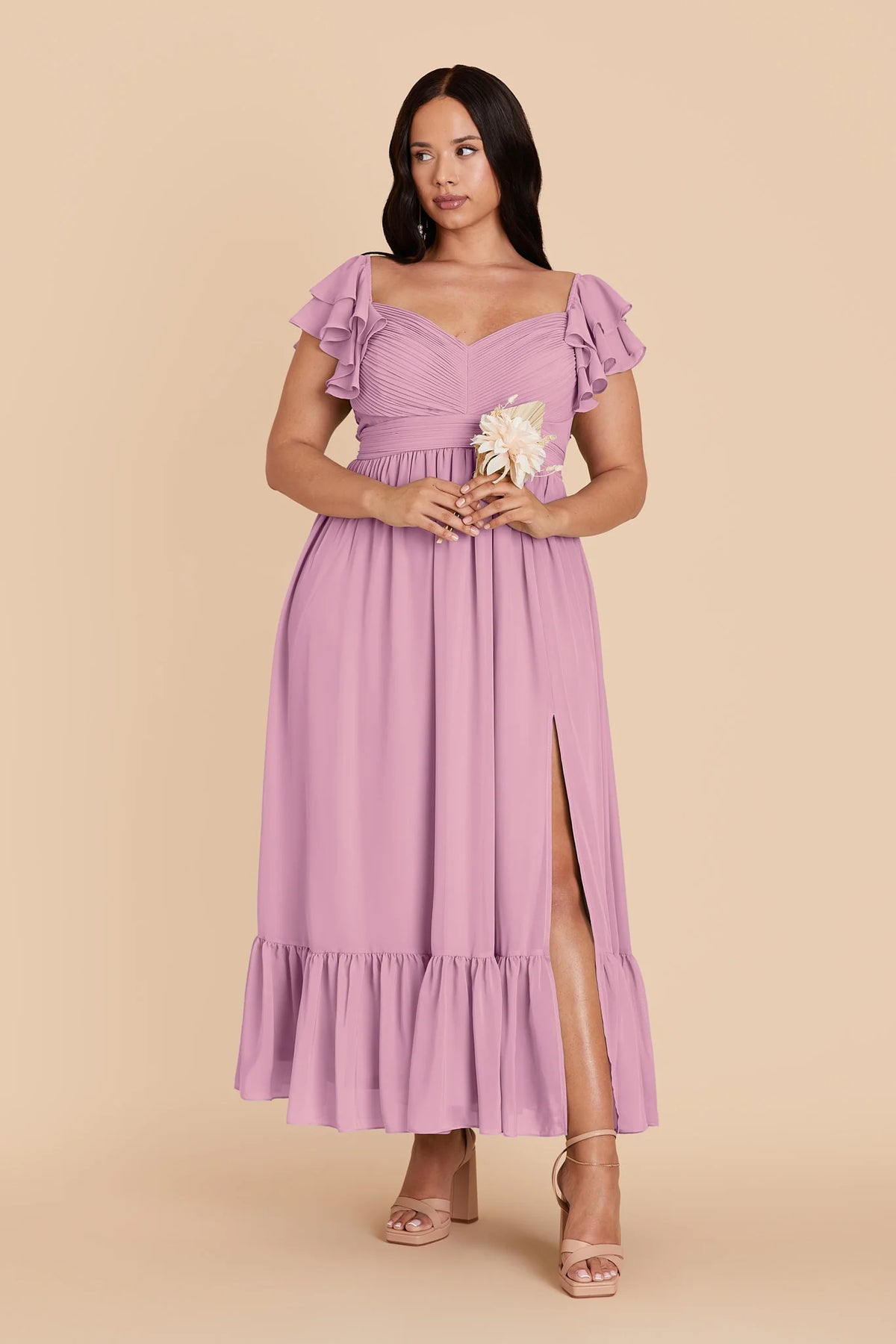 Talia Orchid alternate view 5 bridesmaid dress