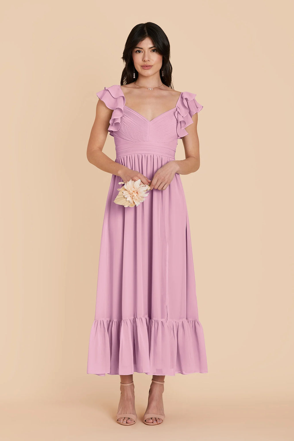 Talia Orchid alternate view 2 bridesmaid dress