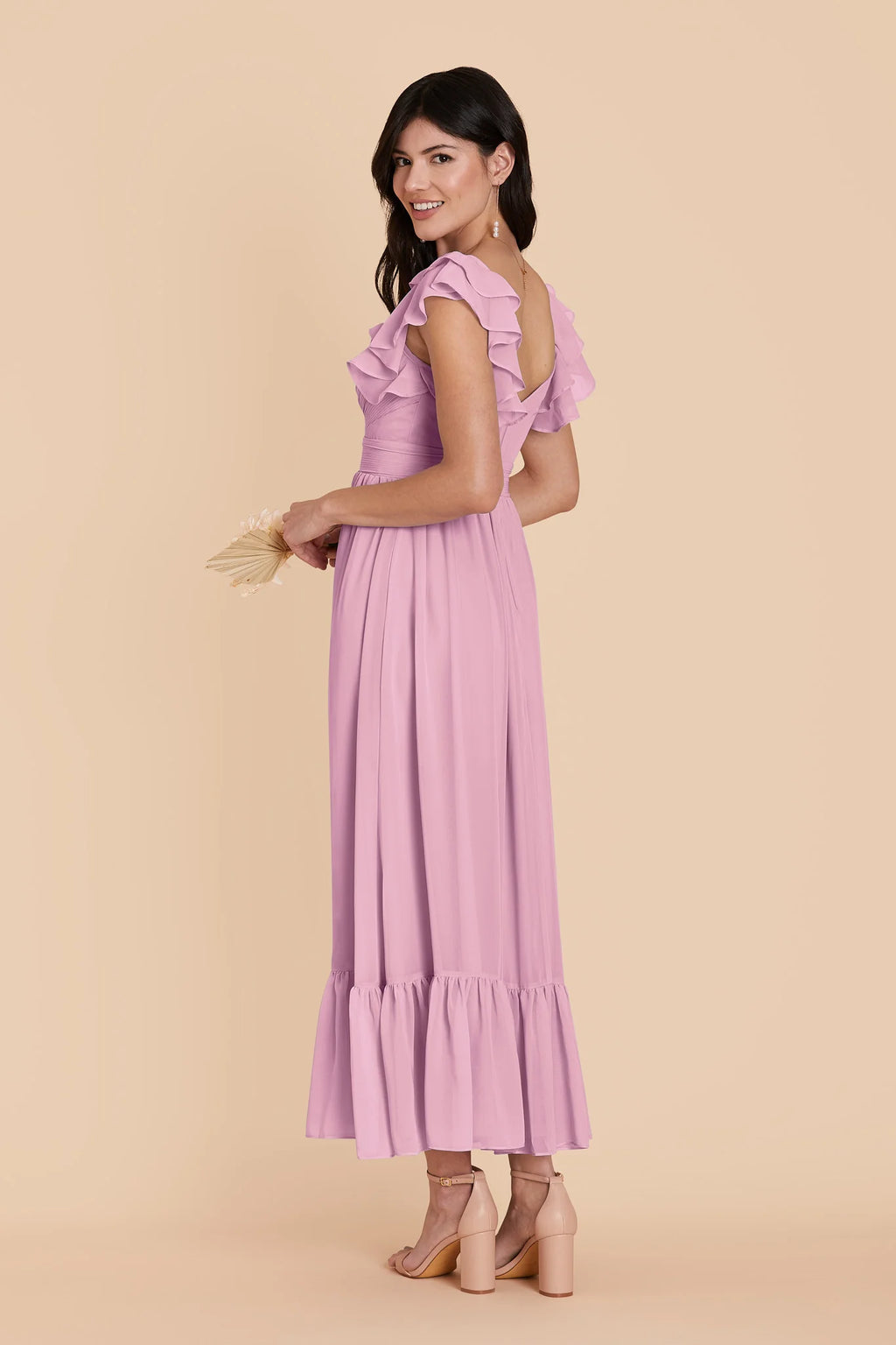 Talia Orchid alternate view 3 bridesmaid dress