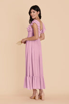 Talia Orchid alternate view 3 bridesmaid dress