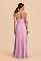 Margot Orchid back view bridesmaid dress