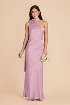 Ariadne Orchid front view bridesmaid dress