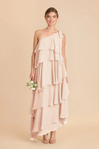 Marisol Pale Blush front view bridesmaid dress