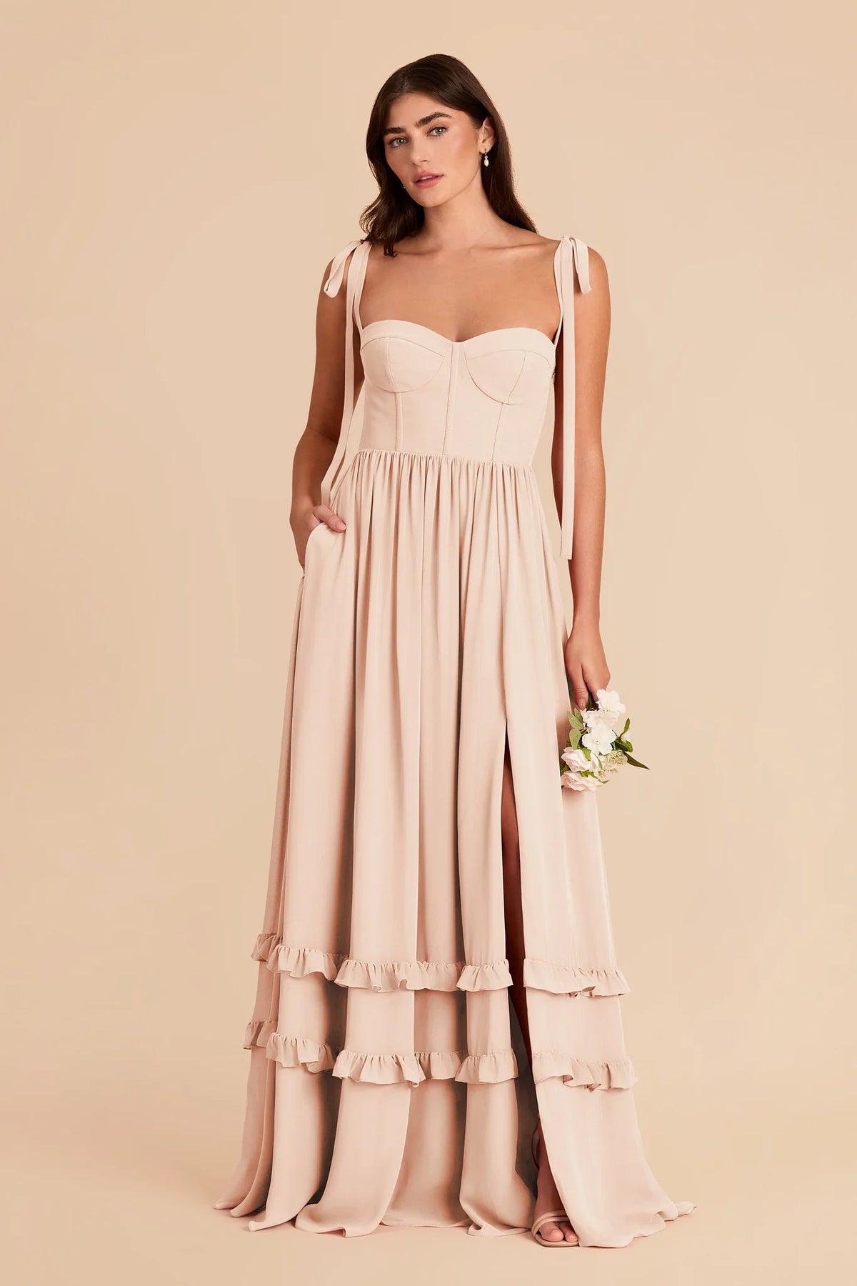 Daphne Pale Blush alternate view 2 bridesmaid dress