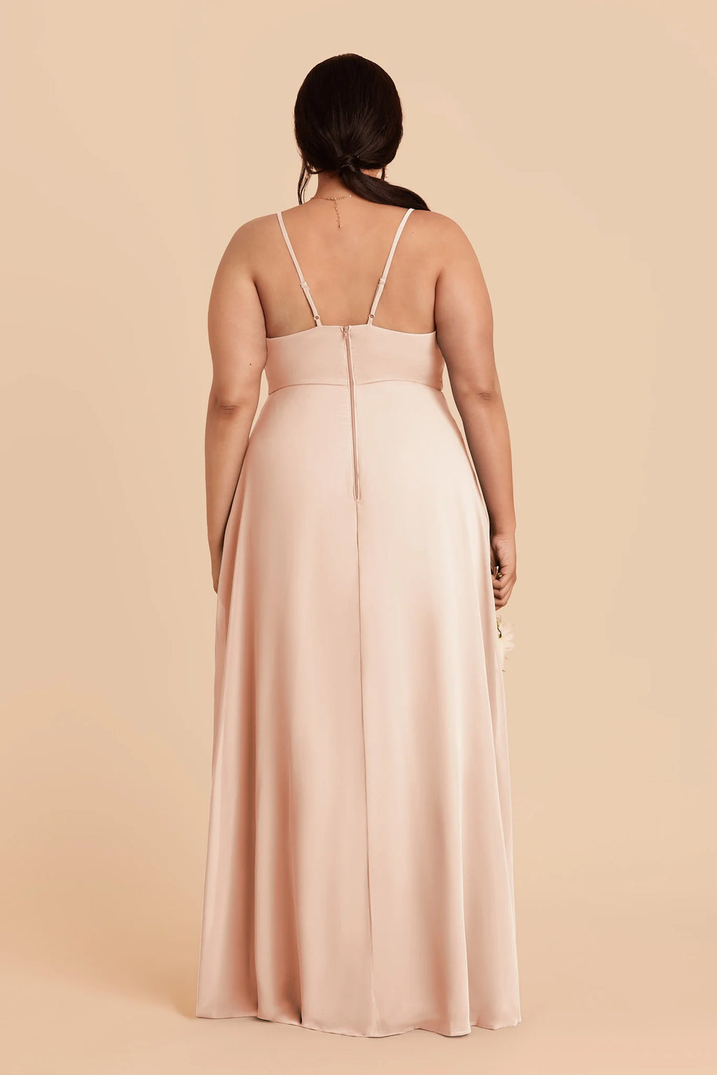 Margot Pale Blush back view bridesmaid dress