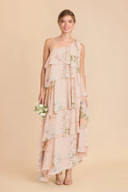 Marisol Pale Blush Romantic Bouquet front view bridesmaid dress