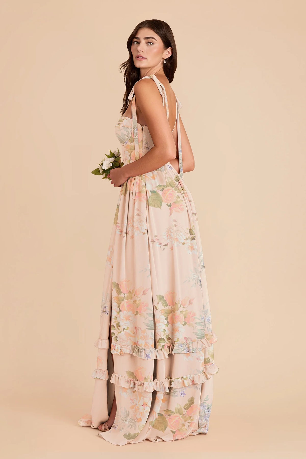 Daphne Pale Blush Romantic Bouquet alternate view 2 bridesmaid dress