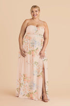 Elodie Pale Blush Romantic Bouquet alternate view 1 bridesmaid dress