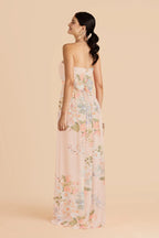 Elodie Pale Blush Romantic Bouquet alternate view 2 bridesmaid dress