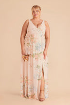 Annelise Pale Blush Romantic Bouquet alternate view 1 bridesmaid dress