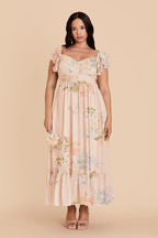Talia Pale Blush Romantic Bouquet alternate view 1 bridesmaid dress