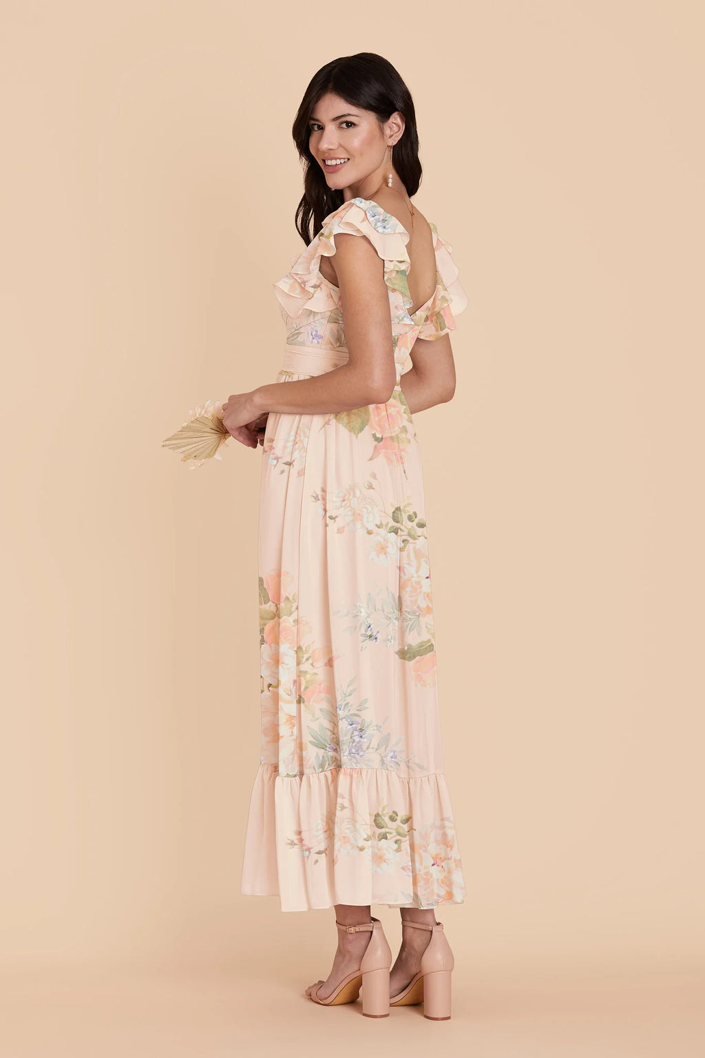 Talia Pale Blush Romantic Bouquet alternate view 2 bridesmaid dress