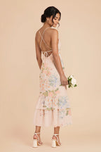 Liora Pale Blush Romantic Bouquet alternate view 1 bridesmaid dress