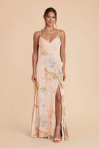 Margot Pale Blush Romantic Bouquet front view bridesmaid dress